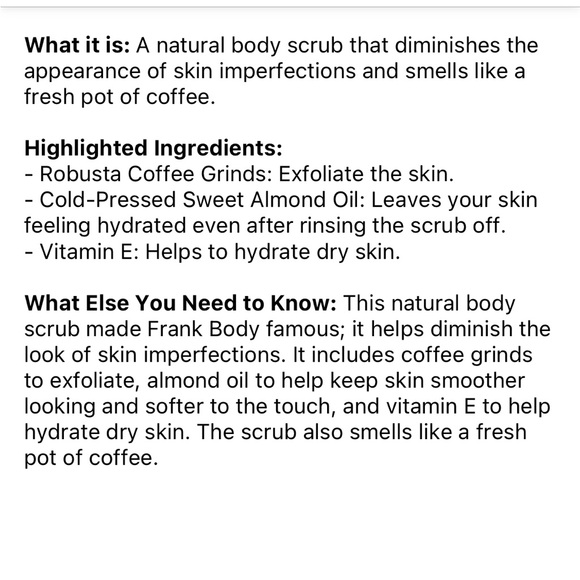 New Frank Body Coffee Scrub -Original Scent - Picture 5 of 5
